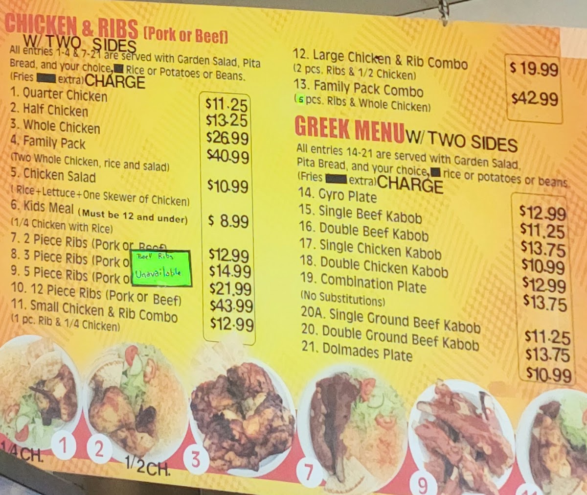 Menu Chicken Express West Valley-1